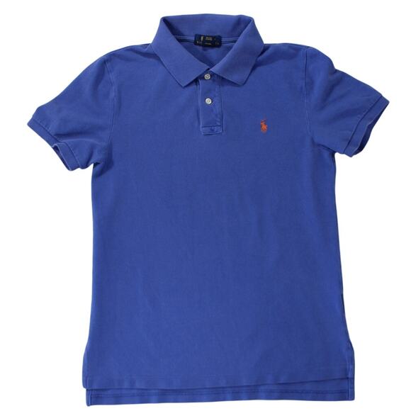 Polo Ralph Lauren Custom Fit Polo Shirt Blue XL (18-20) Youth 100% Cotton - Picture 1 of 9